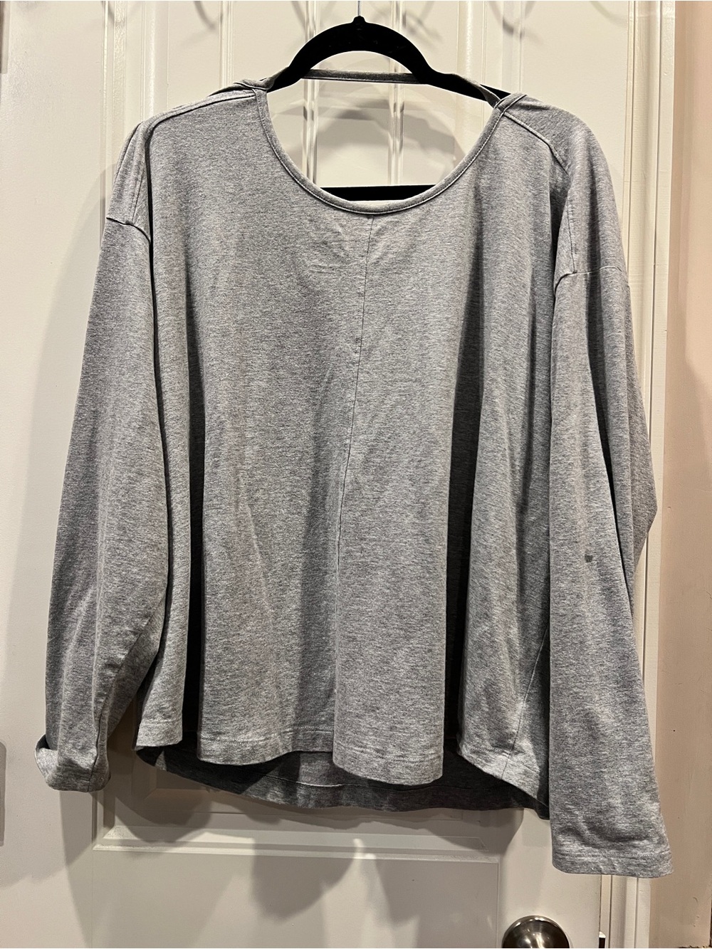 Members Mark Light Gray Long-Sleeve Active Tee Sz XL